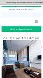 Mobile Screenshot of drbrianfriedman.ca