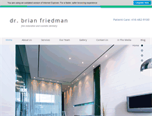 Tablet Screenshot of drbrianfriedman.ca